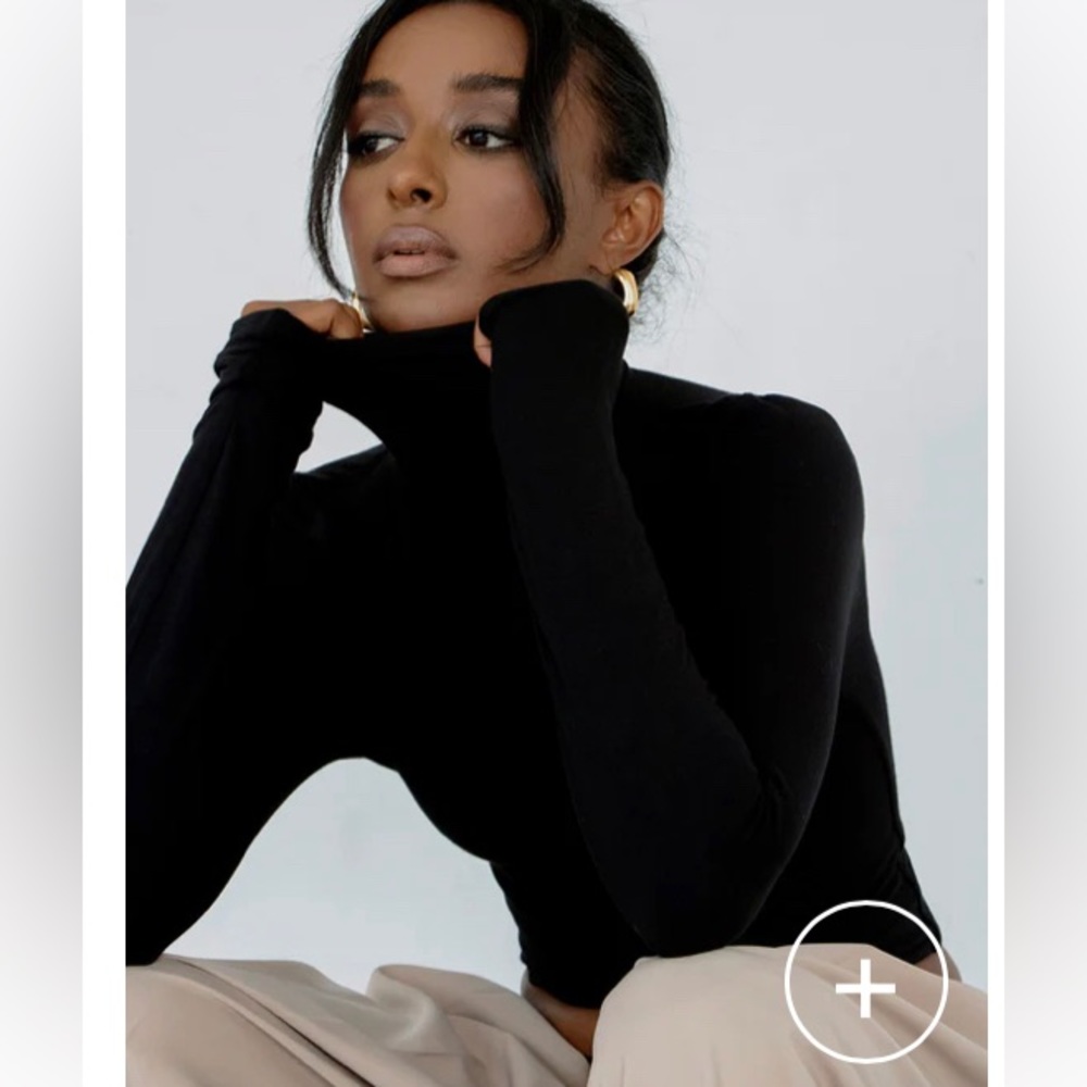 Re Ona black long sleeve turtleneck